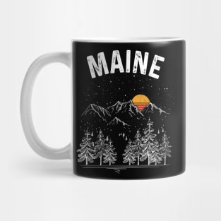 Vintage Retro Maine State Mug